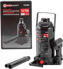 Бутылочный домкрат ForceKraft FK-T91604(DS) 16т