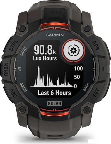 Умные часы Garmin Instinct 3 Solar 50 мм (черный)