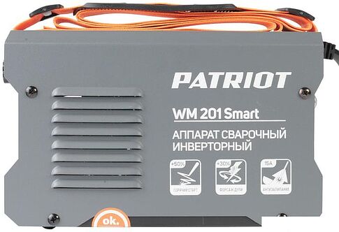 Сварочный инвертор Patriot WM 201 Smart
