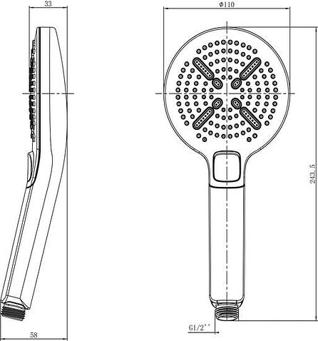 Душевая лейка Lemark LM8114C