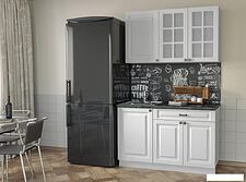 Кухня Интерлиния Мила Деко 1.3 А (белый/кастилло темный) Кухня Интерлиния Мила Деко 1.3 А (белый/кастилло темный)