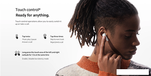 Наушники Xiaomi Redmi Buds 4 Lite M2231E1 (черный, китайская версия)