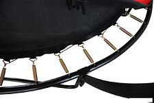 Батут GoUP Luxury 8FT (с сеткой и лестницей, красный)