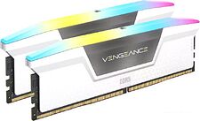 Оперативная память Corsair Vengeance RGB 2x16ГБ DDR5 6400 МГц CMH32GX5M2B6400C32W Оперативная память Corsair Vengeance RGB 2x16ГБ DDR5 6400 МГц CMH32GX5M2B6400C32W