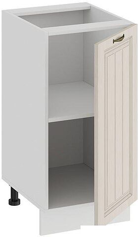 Шкаф напольный Трия Лина 1Н4 (белый/кремовый)