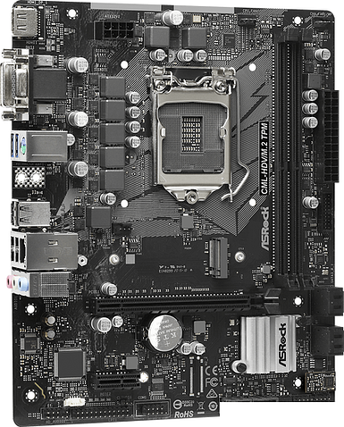 Материнская плата ASRock CML-HDV/M.2 TPM