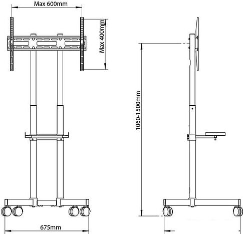 Кронштейн Arm Media PT-Stand-7 (черный)