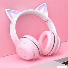 Наушники Huizhou Huayusi Technology Cat DR-57 (розовый)