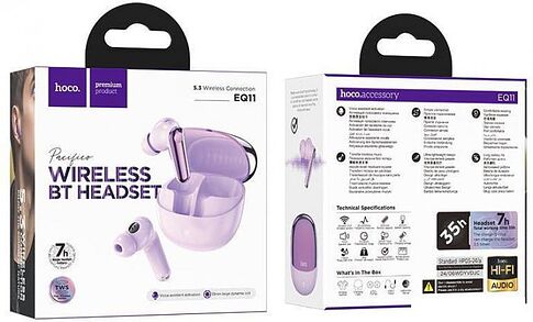 Наушники Hoco EQ11 (сиреневый)