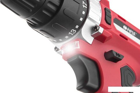 Дрель-шуруповерт Hiper HCD12/2A (с 2-мя АКБ, кейс)