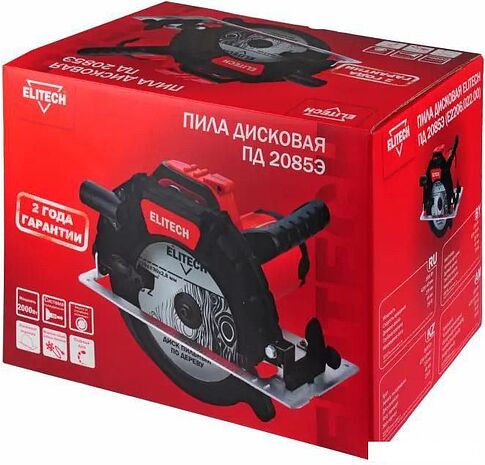 Дисковая (циркулярная) пила ELITECH ПД 2085Э E2206.022.00