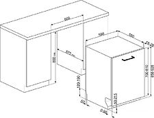 Посудомоечная машина Smeg STL323BQLH