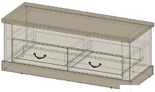Тумба Интерлиния ТР-Т120 (вудлайн кремовый-дуб венге)