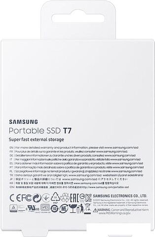 Внешний накопитель Samsung T7 1TB (синий)