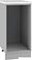 Шкаф напольный ДСВ Тренто СК2 400 (серый/белый)