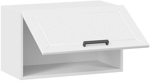 Шкаф навесной Трия Лорас 1В6Г (белый/холст белый)