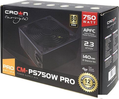 Блок питания CrownMicro CM-PS750W Pro