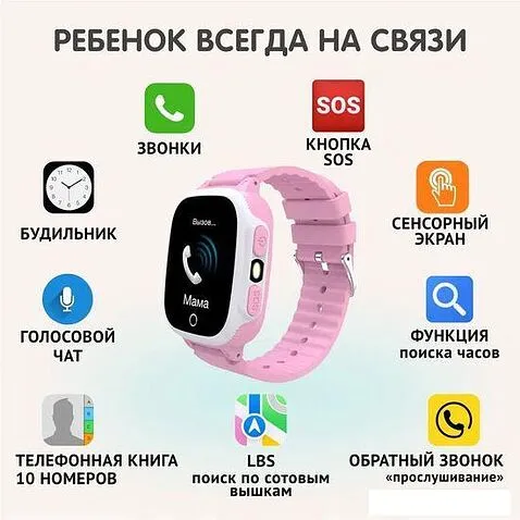 Детские умные часы Aimoto Lite (розовый/белый)