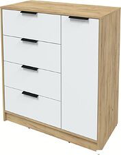 Тумба Интерлиния Концепт КТ-Т90 (белый платинум/дуб золотой)