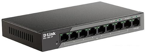 Неуправляемый коммутатор D-Link DSS-100E-9P/B1A