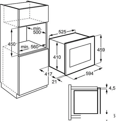 Микроволновая печь AEG MBE2658SEM