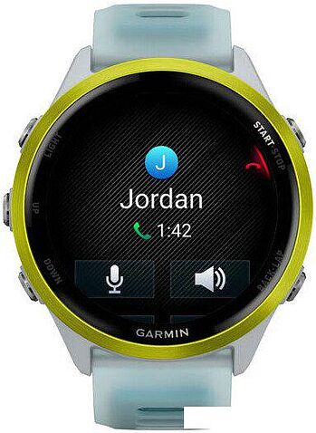 Умные часы Garmin Forerunner 570 47 мм (серебристый/желтый)