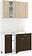 Готовая кухня Кортекс-мебель Корнелия Лира-лайт км.02460 1.2 м (дуб сонома/венге/королевский опал)