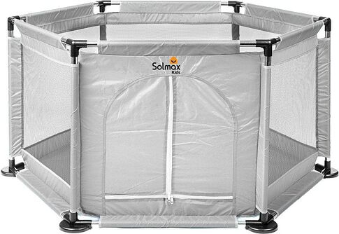 Игровой манеж Solmax&Kids ZV97981 (серый)