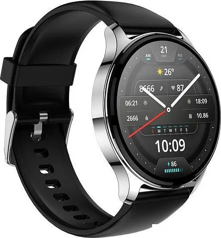 Умные часы Amazfit POP 3R (серебристый, с силиконовым ремешком)