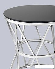 Журнальный столик Stool Group Вива 50x50 EET-080 (стекло черное/сталь серебристый) Журнальный столик Stool Group Вива 50x50 EET-080 (стекло черное/сталь серебристый)