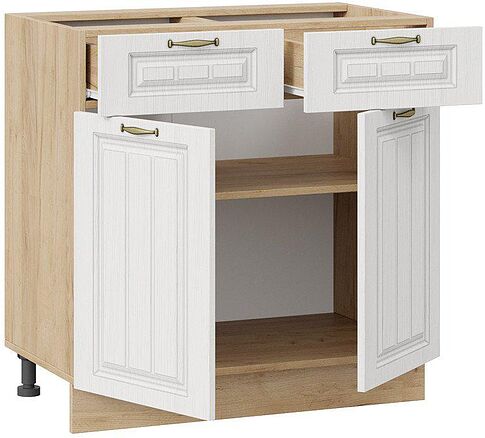 Шкаф напольный Трия Лина 1Н8Я1 (дуб крафт золотой/белый)