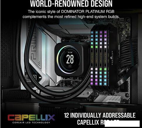 Оперативная память Corsair Dominator Platinum RGB 2x16ГБ DDR5 5600 МГц CMT32GX5M2B5600Z36