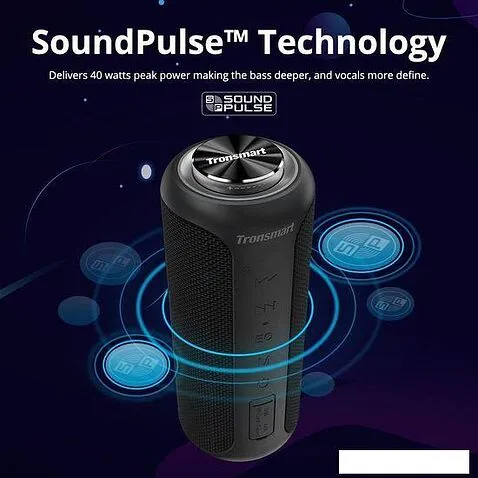 Беспроводная колонка Tronsmart T6 Plus Upgraded Edition (черный)