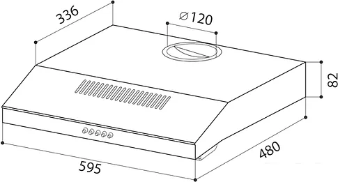 Кухонная вытяжка LEX S 600 (нержавеющая сталь)