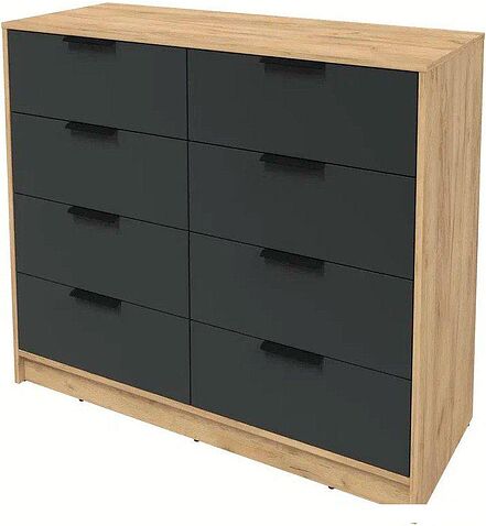 Комод Интерлиния Концепт КТ-К117 (антрацит/дуб золотой)