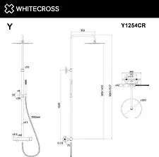 Душевая система  Whitecross Y1254GL (золото)