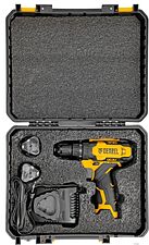 Дрель-шуруповерт Denzel CDQ-12 (с 2-мя АКБ, кейс)