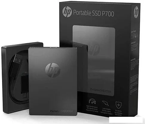 Внешний накопитель HP P700 256GB 5MS28AA (черный)