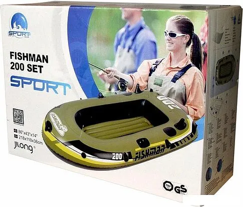 Гребная лодка Jilong Fishman 200 Set