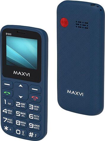Телефон Maxvi B100i (синий)