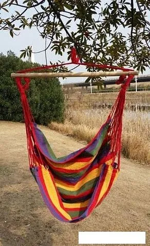 Кресло-гамак Sipl 100x90 см (красный/зеленый)