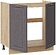 Шкаф напольный Трия Лина 1Н8М (дуб крафт золотой/графит)