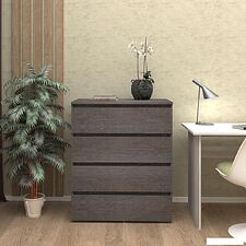 Комод Кортекс-мебель Бари 80 4ш (береза/береза/береза)