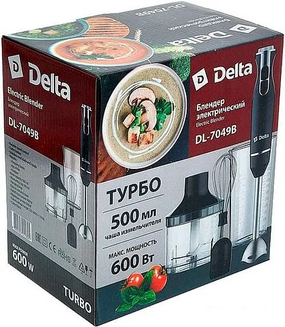 Погружной блендер Delta DL-7049B (черный)