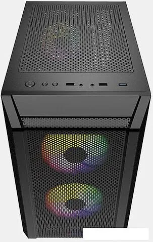 Корпус Powercase Mistral Micro H3B Mesh LED