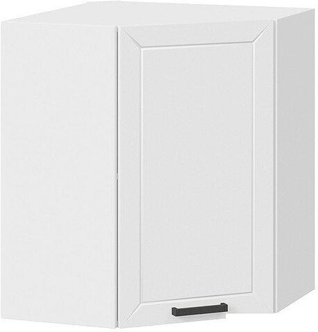 Шкаф навесной Трия Лорас 1В6У (белый/холст белый)