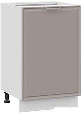 Шкаф напольный Трия Белладжио 1Н5 (белый/софт капучино)