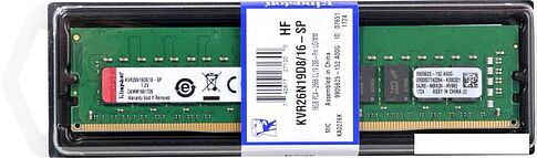 Оперативная память Kingston ValueRAM 16GB DDR4 PC4-21300 KVR26N19D8/16