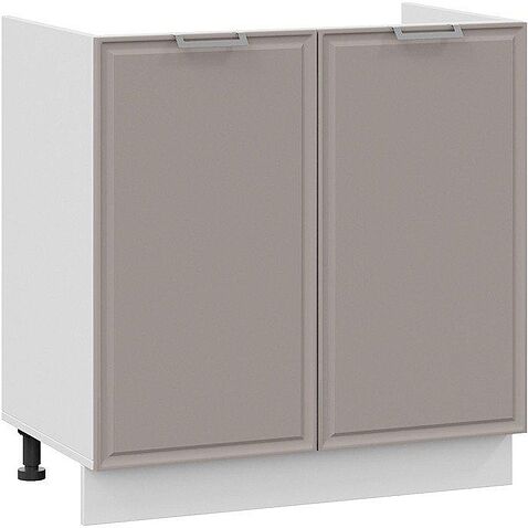 Шкаф напольный Трия Белладжио 1Н8М (белый/софт капучино)