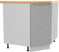Шкаф напольный ДСВ Тренто СУ 850 правый (серый/белый)
